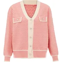 Carato Cárdigan rosa / blanco