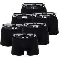 BOSS Calzoncillo boxer negro / blanco
