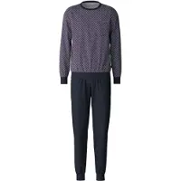 Calida Pijama largo marino / blanco
