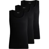 BOSS para hombre. 50542132 Pack de 3 camisetas Classic negro (XXL), Homewear, Algodón, Sin mangas / Tirantes, outlet 2026.