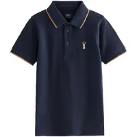 Next Camiseta azul / naranja