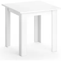 Vicco Mesa de comedor Karlos Blanco 80 x 80 cm, Model 32865