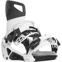 Nidecker - Fijaciones snowboard - Supermatic OG White de Nylon - Talla 44,5-47 - Blanco