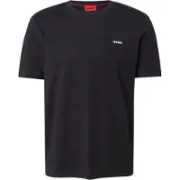 HUGO para hombre. 50466158 Camiseta Dero negro (M), Casual, Algodón, Manga corta, Sostenible, outlet 2026.