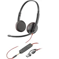 HP Auriculares Voip Poly 3225 Usb-c +usb-c/a