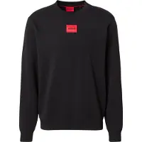 HUGO para hombre. 50447964 Sudadera Diragol negro (S), Casual, Algodón, Manga larga, Sostenible, outlet 2026.