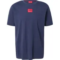 HUGO para hombre. 50447978 Camiseta Diragolino marino (M), Casual, Algodón, Manga corta, Sostenible, outlet 2026.