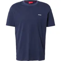 HUGO para hombre. 50466158 Camiseta Dero marino (S), Casual, Algodón, Manga corta, Sostenible, outlet 2026.