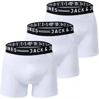 Jack & Jones Calzoncillo boxer 'Sense' negro / blanco