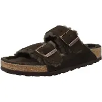 Birkenstock - Arizona VL Sheepskin - Zapatillas de estar por casa size 36 - Regular, negro