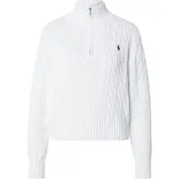 Ralph Lauren para mujer. 211963467001 Jersey de algodón en punto de ochos blanco (L), Casual, outlet 2026.