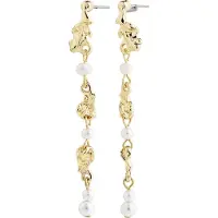 Pilgrim Pendientes oro / blanco