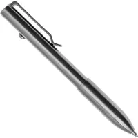Big Idea Design Bolt Action Pen BA-RW Raw Titanium, auto adjusting everyday carry pen, bolígrafo autoajustable EDC