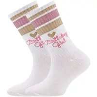 Ewers Calcetines 'Birthday Girl' oro / rosé / blanco