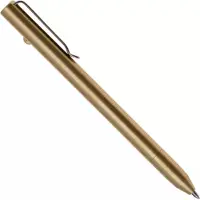 Big Idea Design Slim Bolt Action Pen SBA-BS Brass, everyday carry pen, bolígrafo EDC