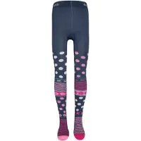 Ewers Leotardos 'Flipside Blumen' navy / altrosa / rosa claro