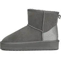 Gooce Botas 'Acacia' gris oscuro / plata
