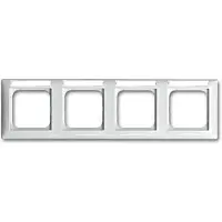 Busch-Jaeger Marco BJ horizontal, 4 vías, modelo 1734 NS-914, con superficie para etiquetar, compatible con el sistema Busch-Balance SI