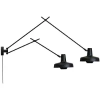 Grupa Products Arigato aplique de pared 2 luces 90cm negro