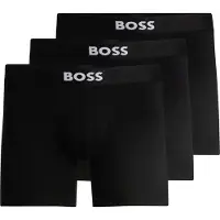 BOSS Calzoncillo boxer negro / blanco