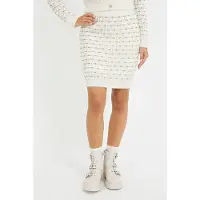 Guess Marciano GUESS Eco Cross Stitch Miya Sw Dove White Multi Talla: S | Mini Faldas Outlet | Mujer | Blanco