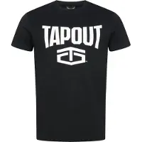 TAPOUT Camiseta 'Active' negro / blanco