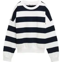 Tom Tailor DENIM Sudadera navy / blanco