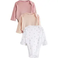 Next Pijama entero/body piel / rosa / blanco