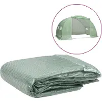 vidaXL : Cubierta de repuesto para invernadero (8 m²), 400x200x200 cm, color verde