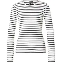 Pieces Camiseta 'PCRUKA' negro / blanco