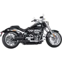 Falcon Sistema de escape Double Groove SOFTAIL 21- BL