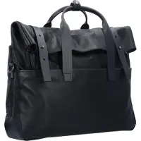 Harold's Mount Ivy Maletín Piel natural 42 cm Compartimento para el portátil negro