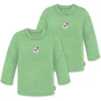 Normani Camiseta 'Taupo' beige / verde / manzana / blanco