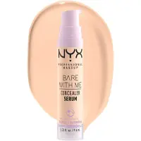 Nyx Suero corrector hidratante 2 en 1 Bare With Me de Professional Makeup, color 01 - Fair, 9,6 ml