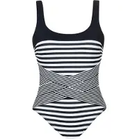 Sunflair Traje de baño negro / blanco