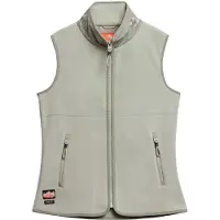 Superdry para mujer. W5011913A Chaleco con forro polar Active verde (XXS), Casual, Poliéster, outlet 2026.