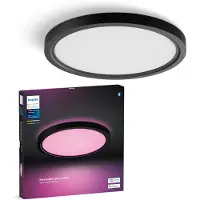 Philips Hue White & Color Ambiance Panel De Techo Led Tento Wca Redondo De 29,1 cm Negro