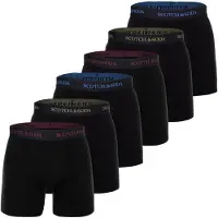 Scotch & Soda Calzoncillo boxer azul / rojo oscuro / negro