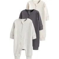 Next Pijama beige / gris / gris oscuro