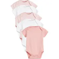 Next Pijama entero/body rosa / blanco