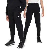 Nike Pantalón 'Club Fleece' negro / blanco