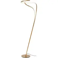 Lucide SARDANA - Lámpara de pie - Ø 44 cm - LED regulable - 1x28W 2700K - dorado mate / latón | Producto de alta calidad