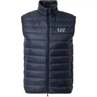 EA7 para hombre. 8NPQ06_PNGPZ Chaleco plegable Core Identity marino (XS), Casual, Poliamida, outlet 2026.