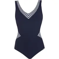 Sunflair Traje de baño azul oscuro / blanco