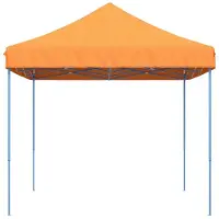 vidaXL Tienda de campaña plegable tipo pop-up, color naranja, 410x279x315 cm