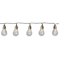 Star Trading 726-92, Guirnalda decorativa, Color negro, Cloruro de polivinilo (PVC), Color negro, 5 bombillas, LED