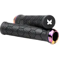 Sixpack Racing - Z-Trix AL - Puños para bicicleta size Ø 28 mm, gris/negro