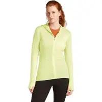 Icebreaker - Women's 200 RealFleece Descender L/S Zip Hoodie - Sudadera de lana merina size M, amarillo