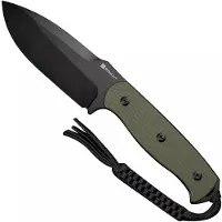 SENCUT Toxodon S24036-2 Black, Green G10, cuchillo fijo