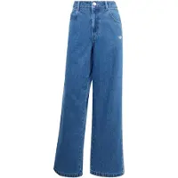 Adidas Pantalón de campana Adicolor Denim 3-Stripes Track Pants mujer - Azul - US 30 / 34